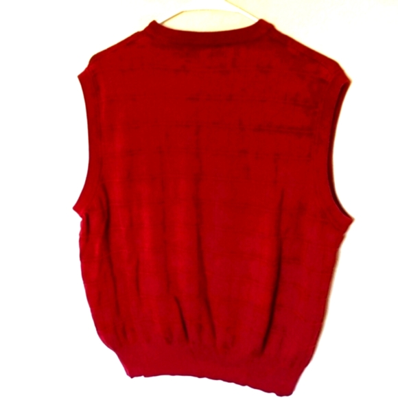 Alan Flusser Burgundy Sweater Vest - Picture 3 of 3